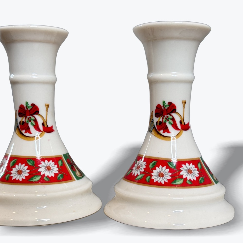 Classic Traditions Christmas Candle‎ Holders Charlton Hall Holiday Decor Set